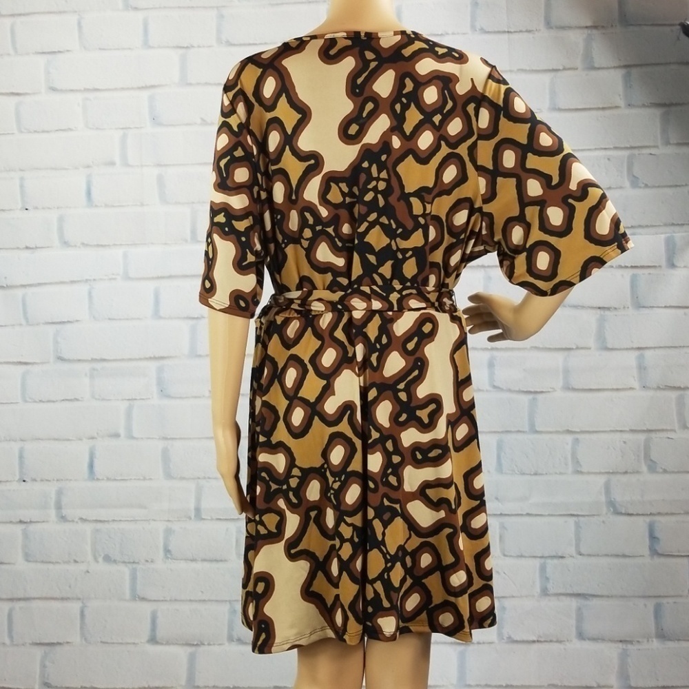 Venus women's tie waist size 2x stretch knit dress - Picture 6 of 7